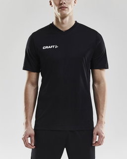 Craft Sport T-shirt (Jersey) Squad Solid - loose fit, quick-drying - black Men